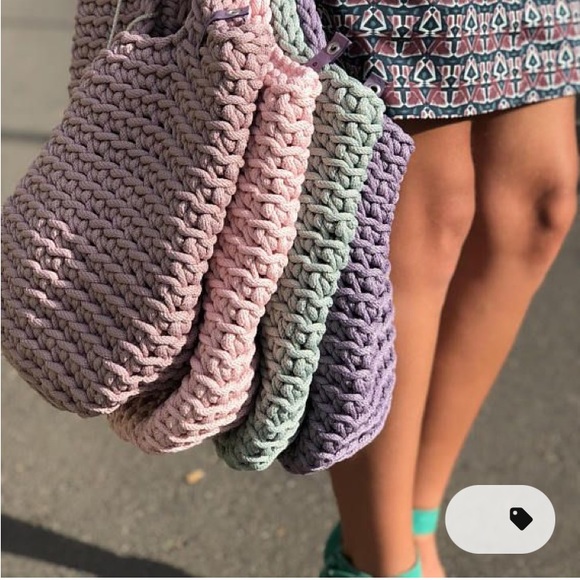 Scandinavian Style Crochet Tote Bag - Picture 8 of 11